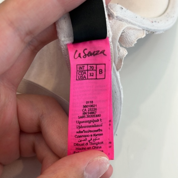 La SENZA Baby Pink Lace Push-up Bra 32B - Picture 3 of 3